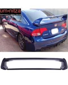 Fits 06-11 Civic Sedan Mugen Style Trunk Spoiler Painted Royal Blue Pearl #B536P