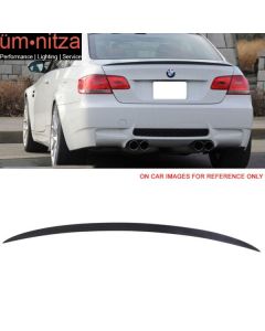 Fits 07-13 BMW 3 Series E92 M3 Style Rear Trunk Spoiler Wing Lip Carbon Fiber CF