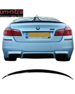 Fits 11-16 5-Series F10 M5 Trunk Spoiler Painted #475 Black Sapphir Metallic