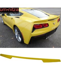 Fits 14-19 Corvette C7 Trunk Spoiler Painted Velocity Yellow Tintcoat # WA300N