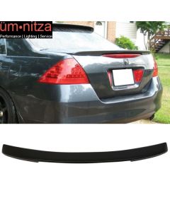 Fits 06-07 Honda Accord 4Dr Sedan OE Factory Style Trunk Spoiler Unpainted ABS