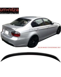 Fits 06-11 E90 OE Factory Trunk Spoiler Painted #475 Black Sapphire Metallic