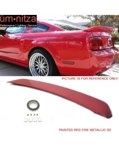 Fits 05-09 Mustang OE Style Trunk Spoiler ABS Painted ABS # G2 Redfire Metallic