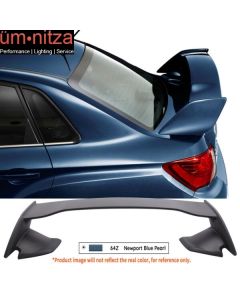 Fits 08-14 Subaru Impreza WRX STI Style Rear Trunk Spoiler Painted #64Z Blue