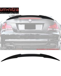 Fits 07-13 E82 1 Series M4 Trunk Spoiler Painted #668 Jet Back