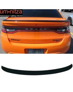 Fits 13-16 Dodge Dart OE Factory Style Trunk Spoiler Lip Matte Black ABS