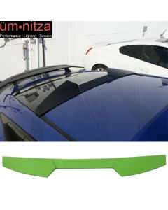 Fit 16-18 Civic 10th Gen Coupe V Roof Spoiler Painted #GY30P Energy Green Pearl