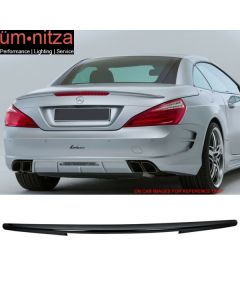 13-20 Benz R231 Convertible Painted Trunk Spoiler #197 Obsidian Black Metallic