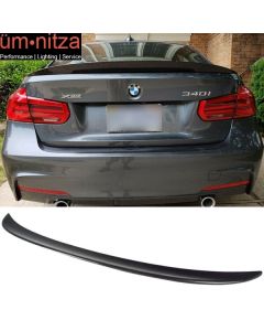 Fits 12-18 BMW 3-Series F30 4Dr Sedan Performance Trunk Spoiler -Carbon Fiber CF