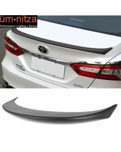 Fits 18-19 Toyota Camry SM Style Trunk Spoiler Matte Black Primer ABS