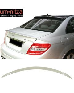 Fits 08-14 C-Class W204 Sedan OE Roof Spoiler Wing Painted #650 Cirrus White