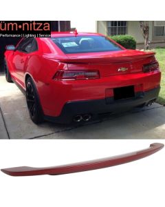 Fits 14-15 Chevy Camaro OE Type Trunk Spoiler Painted Crystal Claret Tintcoat