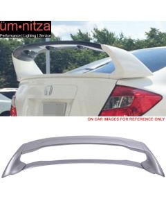 Fits 12-15 Civic 4Dr Sedan Mugen Trunk Spoiler Painted #NH700M Alabaster Silver