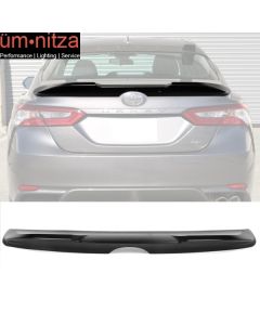 Fits 18-19 Toyota Camry Trunk Spoiler Matte Black Primer ABS