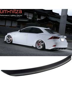 Fits 14-20 Lexus IS250 Sedan 4Dr B Style Trunk Spoiler Wing - Carbon Fiber (CF)