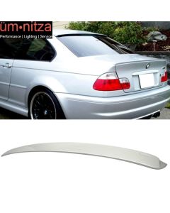 Fits 99-05 Fit BMW 3Series E46 AC Roof Spoiler Painted #354 Titanium Silver Metallic