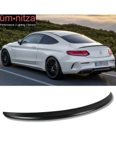 Fits 15-21 Benz W205 C Class 2D Coupe AMG Style ABS Unpainted Trunk Spoiler Wing