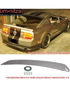 Fits 05-09 Ford Mustang Trunk Spoiler Painted Tungsten Gray # T8 - ABS