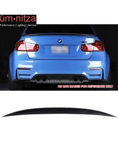 Fit 12-18 BMW F30 3 Series 4Dr Performance2 Sty Unpaint High Kick Trunk Spoiler