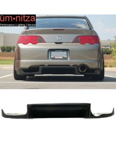 Fits 02-06 Acura RSX J Style JS Rear Bumper Lip Diffuser Black FRP