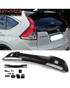 Fits 12-16 Honda CR-V CRV OE Style Rear Roof Window Spoiler Wing ABS Gloss Black