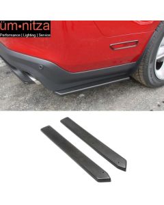 Fits 10-14 Mustang Rear Bumper Side Canards Splitters Extensions 2 Piece Valance