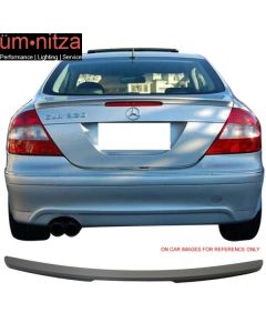 Fits 03-08 Benz W209 CLK Coupe Painted Matte Black Trunk Spoiler - ABS