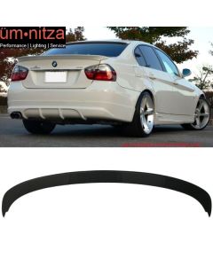 Fits 06-11 BMW 3-Series E90 Sedan AC Style Trunk Spoiler Painted #668 Jet Black