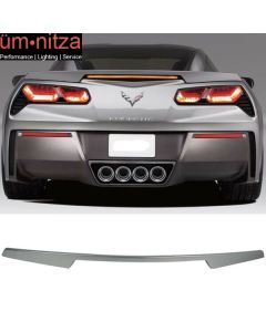 14-19 Corvette C7 ABS Trunk Spoiler Painted Switchblade Silver Metallic # WA636R