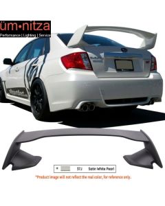 Fits 08-14 Subaru Impreza WRX STI Style Rear Trunk Spoiler Painted #37J White