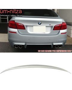 Fits 11-16 BMW 5-Series F10 Sedan M5 Trunk Spoiler Painted #354 Titanium Silver