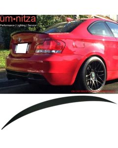 Fit 07-13 BMW E82 1 Series 2Dr P Style Trunk Spoiler Painted #475 Black Sapphire