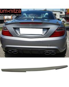 Fits 11-15 Benz SLK R172 2Dr Unpainted Trunk Spoiler Wing - ABS