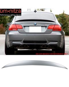 Fits 07-13 Fit BMW E92 High Kick Trunk Spoiler Painted Titanium Silver Metallic #354