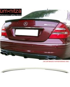 Fits 03-09 Benz E-Class W211 Sedan AMG Trunk Spoiler Painted #650 Cirrus White