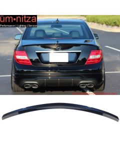 Fits 08-14 Benz W204 C Class AMG Style Trunk Spoiler Lip Painted #359 Capri Blue