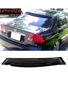 Fits 01-05 Honda Civic ES Sedan OE Style Rear Window Roof Spoiler Wing Acrylic