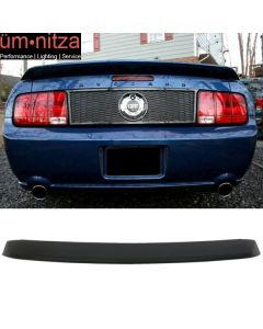 Fits 05-09 Ford Mustang Primer Black OE Style Trunk Spoiler Wing (ABS)