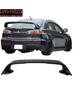 Fits 08-17 Mitsubishi Lancer 10 EVO X Trunk Spoiler Painted Tarmac Black # X42