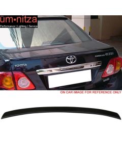 Fits 09-10 Corolla OE Style ABS Trunk Spoiler Painted #U209 Black Sand Pearl