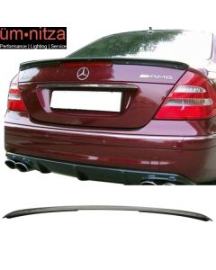 Fit 03-09 Benz E-Class W211 Sedan AMG Style Trunk Spoiler ABS Painted #040 Black