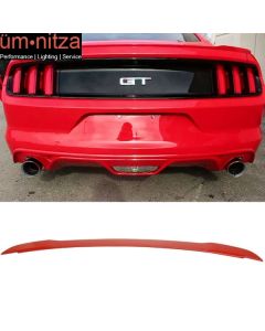 Fits 15-23 Ford Mustang 2-Door GT Style Trunk Spoiler ABS Painted # PQ Race Red