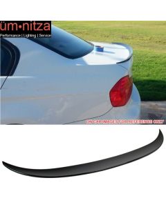 Fits 06-11 3 Series E90 Sedan Performance2 Trunk Spoiler Painted Jet Black #668