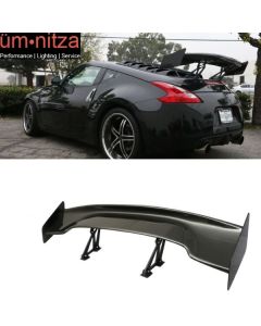 Fits 09-20 Nissan 370Z 57" JDM Racing GT Carbon Fiber Trunk Spoiler w/ Brackets