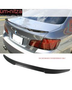 Fits 11-16 Fit BMW 5-Series F10 4Dr Sedan M4 Style Carbon Fiber (CF) Trunk Spoiler