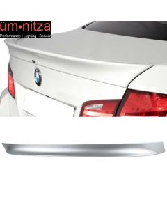 Fits 11-17 BMW F10 5-Series Trunk Spoiler AC Style Rear Wing Painted #A83 Silver