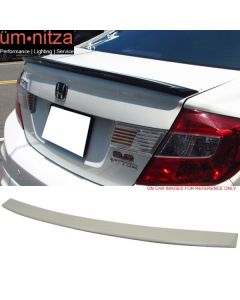 Fits 12-14 Honda Civic 9th Gen D Style Unpainted ABS Trunk Spoiler