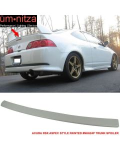 Fits 02-06 Acura RSX Aspec Style Rear Trunk Spoiler #NH624P Premium White Pearl