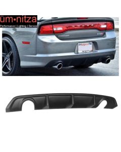 Fits 12-14 Dodge Charger SRT8 OE Style Rear Lip Bumper Valance Diffuser PP