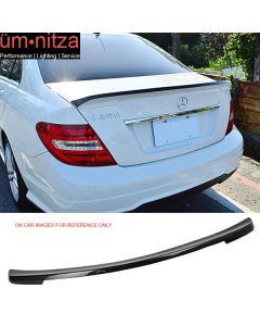 Fits 08-14 Benz C Class W204 Sedan   Carbon Fiber (CF) Trunk Spoiler